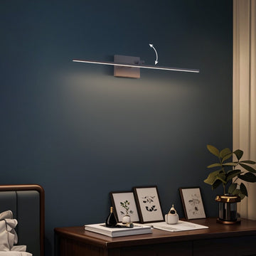 Santino 28" Modern Minimalist Swivel Integrated Dimmable LED Rechargeable Picture Light with Touch Sensor - JONATHAN Y